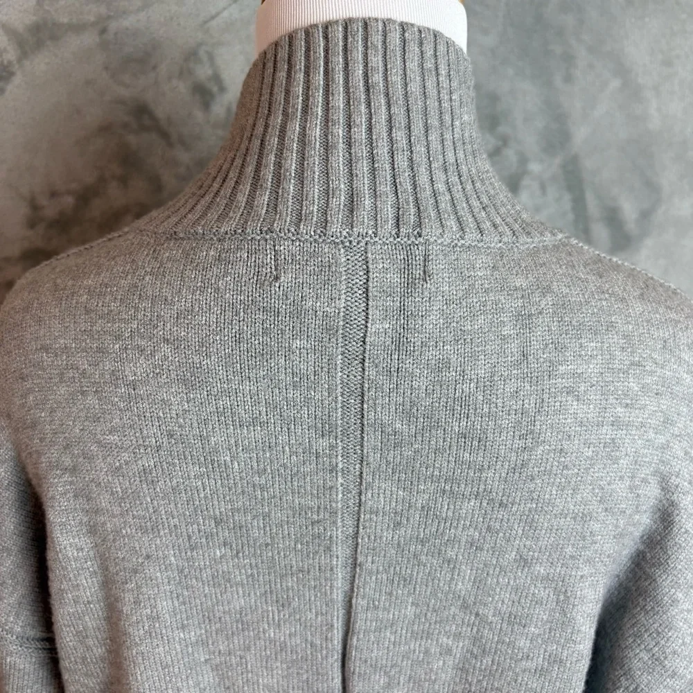 Magaschoni Mock Turtleneck Cozy Gray Sweater Wmn’s Petite Sz S